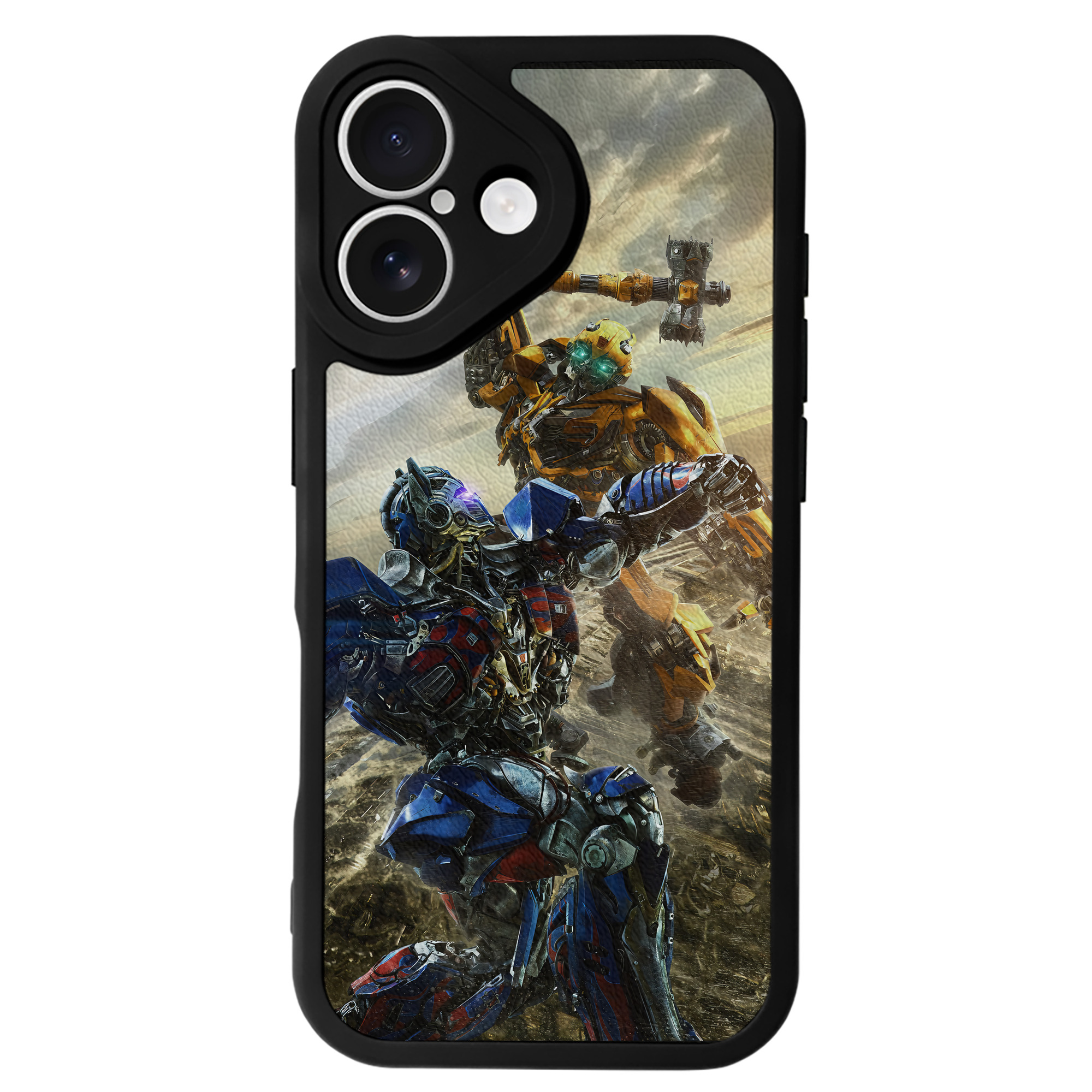 （画像用） Transformers トランスフォーマー 【iPhone 16シリーズ対応】シリコンスマホケース（レザー調） 材質：シリコン